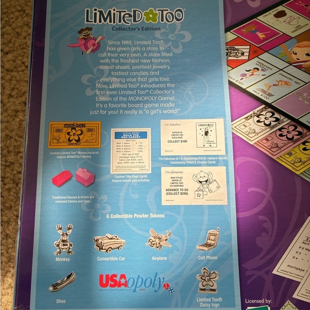 NEW Monopoly Limited Too Collectors Edition 2008 Game Sealed NIB - Picture 10 of 11